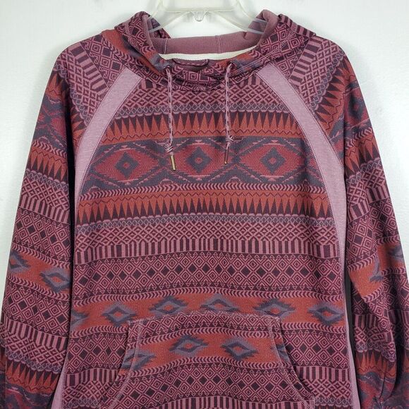 Burton Crown Bonded Pullover Hoodie Pockets Water Repellant Southwestern Sz M - Picture 3 of 12